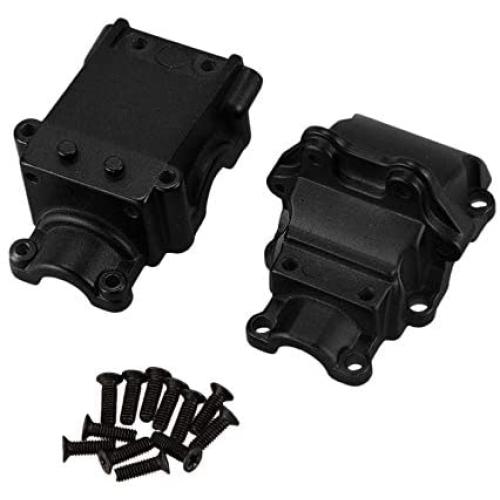 HONG YI-HAT Metal Wave Box Gear Box Upper and Lower Cover 144001-1254 Suitable for 1/14 WLtoys 144001 RC Car Spare Parts Spare Parts (Color : Black)