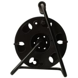 Woods 22849 Metal Extension Cord Reel Stand In Black, Heavy Duty, Quick Snap Together Design, Sturdy and Durable Stand, Easy to Grip Handles, Holds Up To 100 Feet, 14/3 Gauge Cord