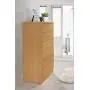Hodedah HI70DR Beech 7 with Locks On 2-Top Chest of Drawers