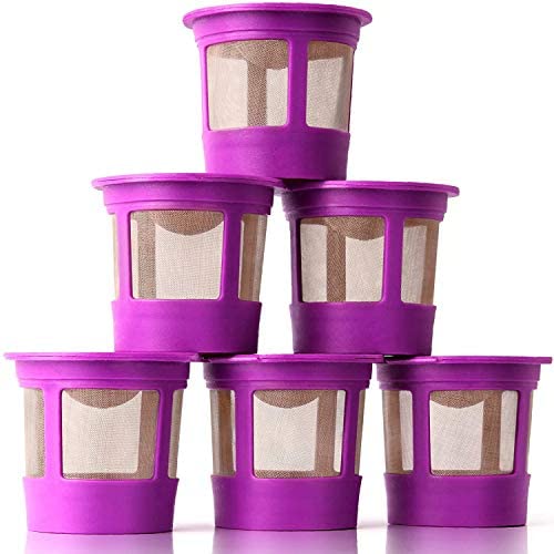 GoodCups 6 Reusable K Cups for Keurig K-Duo, K-Classic, K-Elite, K-Select, K-Cafe, K-Compact, K200, K300, K400, K500, Refillable Kcups Coffee Filters for 2.0 and 1.0 Brewers