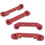 F Fityle 4pcs Upgrade Metal Reinforced Swing Arm RC Car Model Replace Set for 1:14 Wltoys 144001 - Red