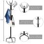 Tangkula 78'' Coat Rack, Metal Frame Coat Tree,Free Standing Entryway Hat Coat Jacket Umbrella Holder,Clothes Hanger with Base Coat Stand