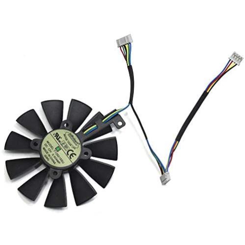 inRobert 87mm T129215SU Graphics Card Cooling Fan for ASUS Strix GTX980Ti/R9390/RX480/RX580 Video Card Cooler (Fan-A)