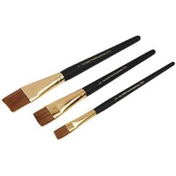 FolkArt Plaid Nylon Brush Set, 50559 Brown (3-Piece)