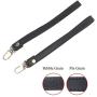 Beaulegan Purse Wrist Straps - Genuine Leather - Replacement for Clutch Pouch, Set of 2 PCS Black