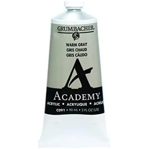 Grumbacher Academy Acrylic Paint, 90ml/3 oz Metal Tube, Warm Gray Grumbacher Academy Acrylic Paint, 90ml/3 oz Metal Tube, Warm Gray