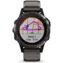 Garmin fenix 5 Plus, Premium Multisport GPS Smartwatch, Features Color Topo Maps, Heart Rate Monitoring, Music and Contactless Payment, Carbon Gray Titanium