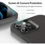 ESR Metal Kickstand Case Compatible with iPhone 12 Pro Max 6.7-Inch [Patented Two-Way Stand] [Reinforced Drop Protection] [Soft and Flexible Back] - Translucent Black