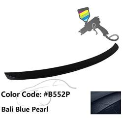 IKON MOTORSPORTS Trunk Spoiler Compatible With 2008-2012 Honda Accord Coupe 2-Door, Factory Style Painted #B552P Bali Blue Pearl ABS Rear Wing
