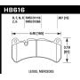 Hawk Performance HB616Z.607 Performance Ceramic Brake Pad