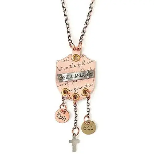 Dicksons Inspirational Tri Tone Rearview Mirror Hanging Charms (Full Armor) Dicksons Inspirational Tri Tone Rearview Mirror Hanging Charms (Full Armor)