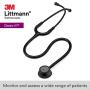 3M Littmann Classic III Monitoring Stethoscope, Black Edition Chestpiece, Black Tube, 27 Inch, 5803