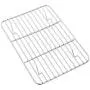P&P CHEF Toaster Oven Tray and Rack Set, Stainless Steel Baking Pan with Cooling Rack, Fit Your Small Oven & Single Person Use, Non Toxic & Easy Clean