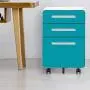 File Cabinet Mobile, Merax 3 Drawer Metal Pedestal Filing Cabinets with 2 Lock Keys, 5 Rolling Casters, Fully Assembled Storage for Home Office Modern Vertical Hanging Folders A4 Letter Size (Blue) File Cabinet Mobile, Merax 3 Drawer Metal Pedestal Filing Cabinets with 2 Lock Keys, 5 Rolling Casters, Fully Assembled Storage for Home Office Modern Vertical Hanging Folders A4 Letter Size (Blue)