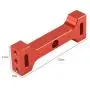 JVSISM Metal Beam Middle Beam Parts Suitable for WPL C14 C24 B14 B24 B16 1/16 4WD 6 Truck RC Model Car Red