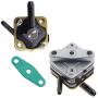 Fuel Pump Outboard w/ Gasket Compatible with Johnson Evinrude 6hp 8hp 9.9hp 15hp Outboard 1981-1992 Seahorse 397839 391638 395091 397274 Mallory 9-35350 Sierra 18-7350 GELUOXI