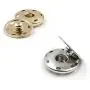 rosenice Sew On Snaps Buttons Metal Snaps Fasteners Press Studs Buttons 50 Sets Brass Fasteners DIY Craft Accessory (15mm-Silver)