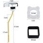 Jmkcoz Angle Fitting Side Mount Toilet Flush Lever Handle for TOTO Kohler Toilet Tank Universal Fit For Most Toilet, Toilet Repair Handle with Nut, Copper Lever Jmkcoz Angle Fitting Side Mount Toilet Flush Lever Handle for TOTO Kohler Toilet Tank Universal Fit For Most Toilet, Toilet Repair Handle with Nut, Copper Lever