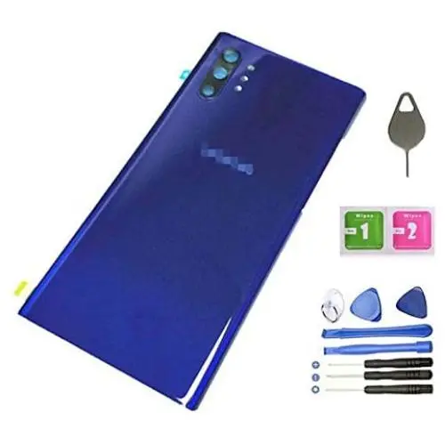 Galaxy Note 10+ Back Cover Glass Housing Door Replacement with Camera Lens Parts for Samsung Galaxy Note10+ Plus Note 10+ SM-N9750/DS +Tools + Eject Pin (Aura Blue) Galaxy Note 10+ Back Cover Glass Housing Door Replacement with Camera Lens Parts for Samsung Galaxy Note10+ Plus Note 10+ SM-N9750/DS +Tools + Eject Pin (Aura Blue)