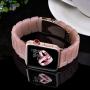 V-MORO Resin Strap Compatible with Series 6 Apple Watch Band 40mm 38mm Women with Rose Gold Stainless Steel Buckle Fashion Replacement for iWatch Series SE/5/4/3/2/1 Pink 38mm 40mm