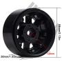 INJORA 120MM Tires & Metal Alloy Beadlock Wheels for 1/10 RC Crawler,1.9 inch Wheel & Tires Set for Traxxas TRX4 Axial SCX10 D90