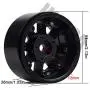 INJORA 120MM Tires & Metal Alloy Beadlock Wheels for 1/10 RC Crawler,1.9 inch Wheel & Tires Set for Traxxas TRX4 Axial SCX10 D90