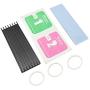 XT-XINTE Aluminum Cooling Heat Sink Thermal Pads Heat Dissipation Radiator for M.2 for NGFF SATA PCI-E for NVME SSD Heatsink (6mm Black,1 Pcs)