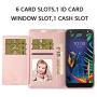 swp for LG Harmony 4 Case, LG Harmony 4 Wallet Case w/Wristlet Magnetic Metal Snap, Folio Flip Leather Cover w/Kickstand [6 Credit Card Slots], Protective Case w/Stylus Pen for K41 (Rose Gold)