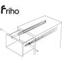 Friho 5 Pair of 18 Inch Hardware Ball Bearing Side Mount Drawer Slides, Full Extension, Available in 12,14,16,18,20 Lengths