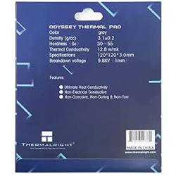 Thermalright Odyssey Thermal Pad 12.8 W/mK, 120x120x3mm, Heat Resistance, High-Temperature Resistance, Non-Conductive, Silicone Thermal Pads for Laptop Heatsink/GPU/CPU/LED/Gelid/PS4(120x120x3mm)