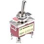 ESUPPORT Silver Contact Car Univeral Heavy Duty 20A 125V DPST 4 Terminal Copper ON/OFF Rocker Toggle Switch Metal Pack of 5