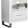 Monarch Specialties , TV Console with 4 Drawers, White, 60''L