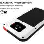 Sony Xperia 10 Plus Case,Bpowe Armor Tank Aluminum Metal Gorilla Glass Shockproof Military Heavy Duty Sturdy Protector Cover Hard Case for Sony Xperia 10 Plus (White, Xperia 10 Plus)