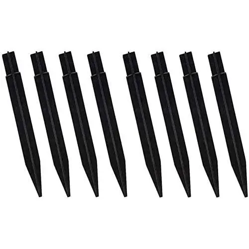 EVOSUMMER 8 PCS X 8.25'' Plastic Ground Spikes,Solar Torch Lights Replacement ABS Plastic Ground Spikes Stake for Christmas Pathway Markers (8 PCS Plastic Spikes) EVOSUMMER 8 PCS X 8.25'' Plastic Ground Spikes,Solar Torch Lights Replacement ABS Plastic Ground Spikes Stake for Christmas Pathway Markers (8 PCS Plastic Spikes)