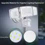 GLORIOUS-LITE Solar Security Light Outdoor, 1600LM Solar LED Motion Sensor Light with 3 Adjustable Head, 5500K, IP65 Waterproof Flood Light for Backyard, Pathway & Patio GLORIOUS-LITE Solar Security Light Outdoor, 1600LM Solar LED Motion Sensor Light with 3 Adjustable Head, 5500K, IP65 Waterproof Flood Light for Backyard, Pathway & Patio
