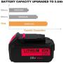 8-Pack 5.0Ah DCB204 Battery for Dewalt 20V MAX XR Lithium Ion Batteries DCB205 DCB200 DCB203 DCB206 DCB204BT-2 DCB201