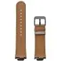 Kartice Compatible with ASUS ZenWatch 3 Band,Vintage Genuine Leather Watch Band Strap Replacement Watchband WITT Metal Clasp Buckle (Grey 14mm)