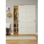 Johnson Hardware 138F Series Sliding Bypass Door Hardware (48 Inch - 2 Door System)