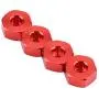 Dilwe RC Car Hex Hub Adapter, 4 Pcs Aluminium Alloy 6mm to 12mm Wheel Hex Hub Adapter for WPL 1634 RC Truck RC Spare Part Accessory (Red) Dilwe RC Car Hex Hub Adapter, 4 Pcs Aluminium Alloy 6mm to 12mm Wheel Hex Hub Adapter for WPL 1634 RC Truck RC Spare Part Accessory (Red)