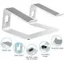 Orionstar Laptop Stand Portable Aluminum Laptop Riser Compatible with Apple Mac MacBook Air Pro 10 to 15.6 Inch Notebook Computer, Detachable Ergonomic Elevator Holder, Silver