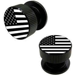 Welding Hood Pipeliner Helmet Fasteners-1Pair Black American Flag Pattern Aluminum Helmet Pipeliner Headgear Replacement Parts Accessories Screws Flip Hood, Anti-rust and durable (black-zw)