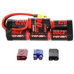 Venom NiMH Battery for Traxxas Bandit 8.4 4200mAh 7-Cell Hump with Universal Plug