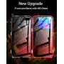 iPhone 7 Case,iPhone 8 Case,360° Full Body,Front and Back of Clear Touchable HD Tempered Glass,with Built-in Screen Protector Magnetic Adsorption Metal Frame Cover Ultra Thin Fit 7/8 4.7inch,Red