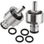 【2 PCS】MRbrew Stainless Carbonation Cap, Designed with Ball Lock Type 5/16'' Barb Counter Pressure Bottle Filling, with 4 Extra O-Rings, Fits Most Home Brew Soda & Beer Carbonation Systems 【2 PCS】MRbrew Stainless Carbonation Cap, Designed with Ball Lock Type 5/16'' Barb Counter Pressure Bottle Filling, with 4 Extra O-Rings, Fits Most Home Brew Soda & Beer Carbonation Systems