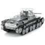 fascinations Metal Earth Tanks 3D Metal Model Kits - M1 Abrams - Tiger 1 - T-34 - Chi-Ha - Sherman - Set of 5
