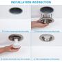 TORCHSTAR 12-Pack 4 Inch Recessed Can Light Trim with Satin Nickel Metal Step Baffle, for 4 Inch Recessed Can, Fit Halo/Juno Remodel Recessed Housing, Line Voltage Available