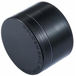 Golden Bell 4 Piece 2'' Spice Herb Grinder - Color:Black