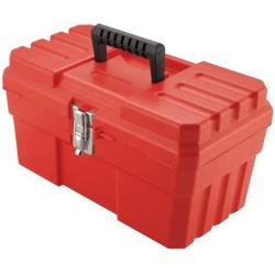 Akro-Mils 09514 ProBox 14-Inch Plastic Toolbox for Tools, Hobby or Craft Storage Toolbox with Removable Tray, 14-Inch x 8-Inch x 8-Inch, Red