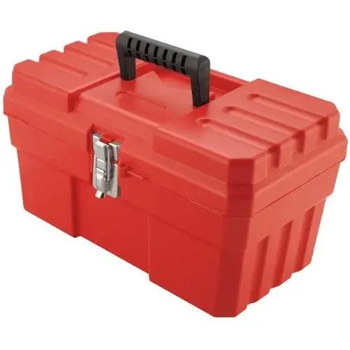 Akro-Mils 09514 ProBox 14-Inch Plastic Toolbox for Tools, Hobby or Craft Storage Toolbox with Removable Tray, 14-Inch x 8-Inch x 8-Inch, Red Akro-Mils 09514 ProBox 14-Inch Plastic Toolbox for Tools, Hobby or Craft Storage Toolbox with Removable Tray, 14-Inch x 8-Inch x 8-Inch, Red