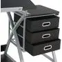 HomGarden Adjustable Drawing Desk Drafting Table Folding Art Craft Table Station w/Stool and 3 Storage Drawers